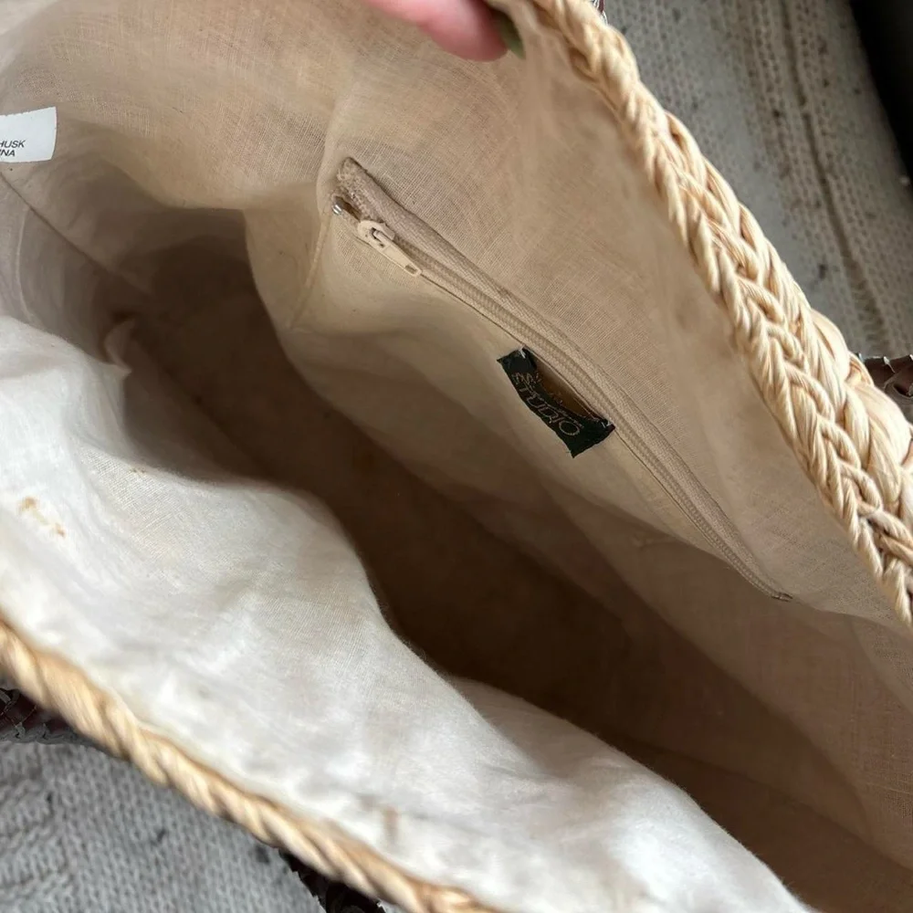 Vintage Woven Tote Bag - Picture 2 of 2